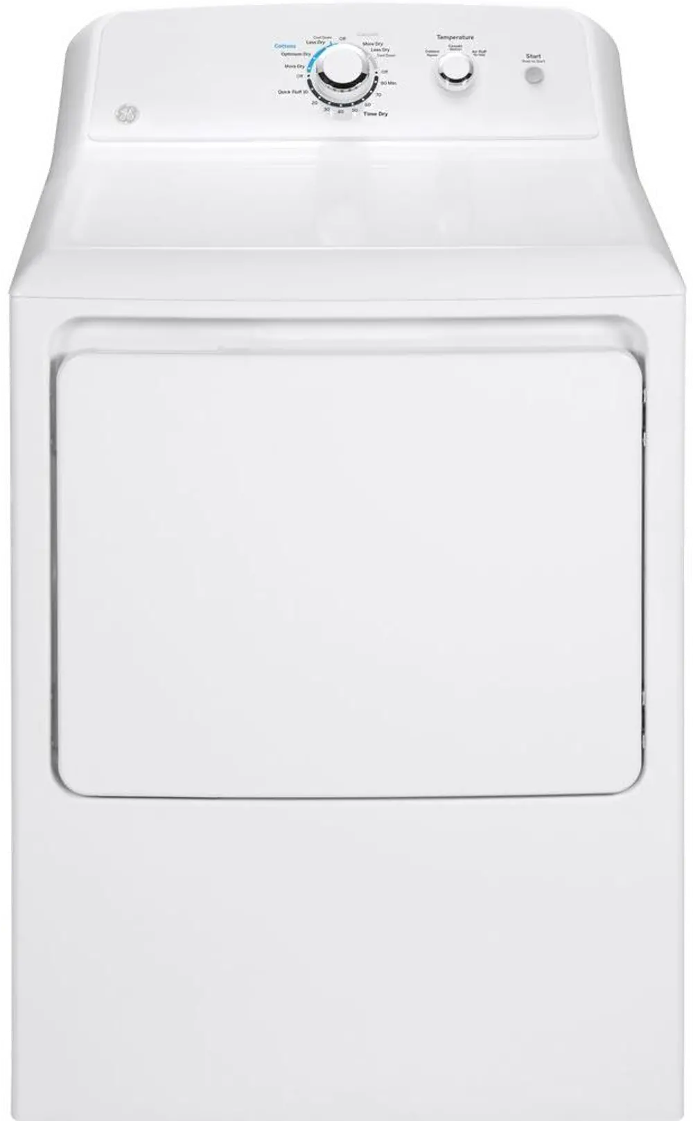 GTD33EASKWW GE Electric Dryer with AutoDry - 7.2 Cu. Ft. White-1