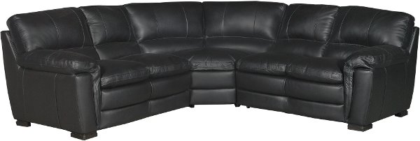 Leather Sectionals Brown Rc Willey Furniture Contemporary Black Leather 3 Piece Sectional Sofa Tanner