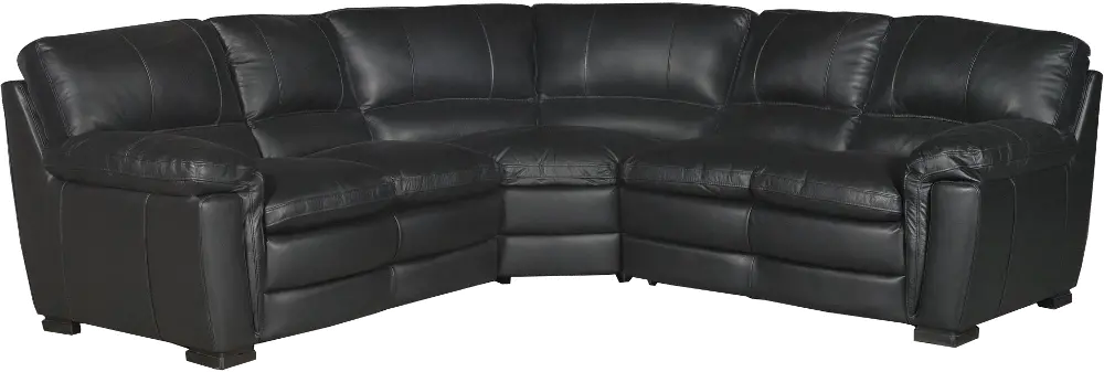 Tanner 3-Piece Curved Leather Sectional-1