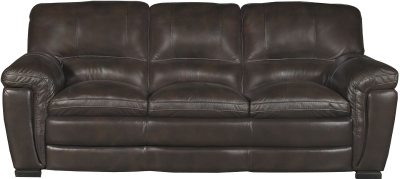Casual Contemporary Brown Leather Sofa, Violino Leather Sofa Reviews