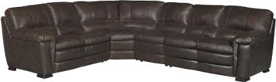 Contemporary 3 Piece Brown Leather, 3 Pc Leather Sectional Sofa