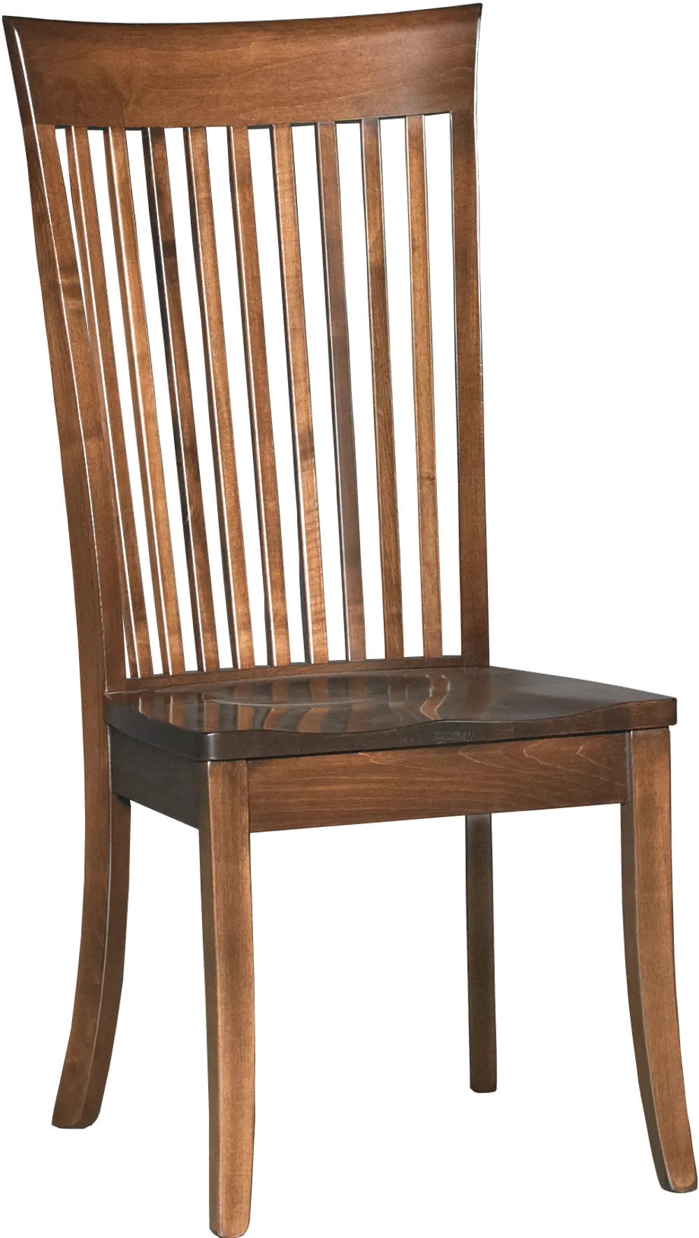 Toffee Slat Back Dining Chair - Buckeye Collection-1