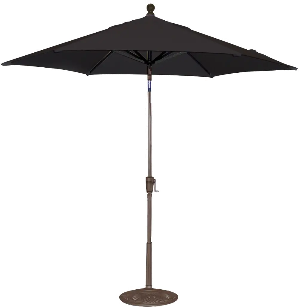 9' Black Patio Umbrella-1