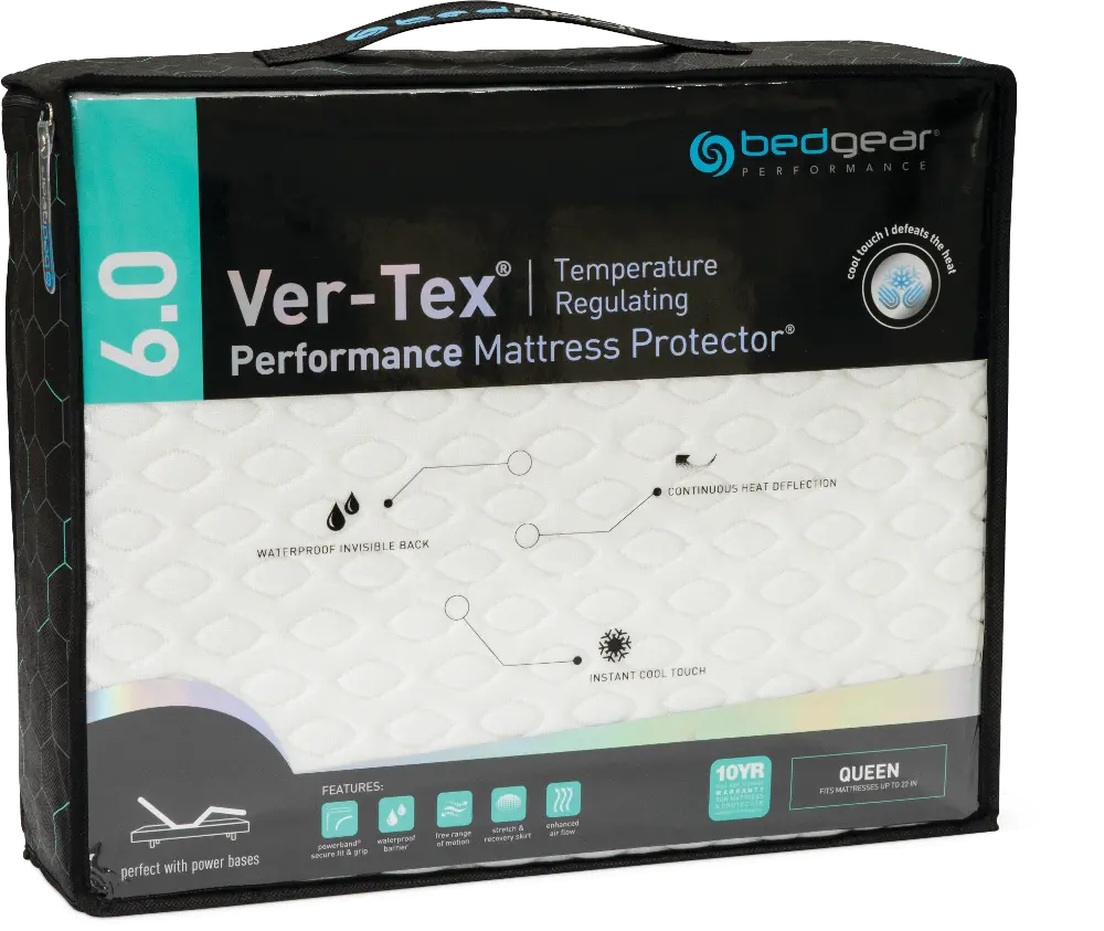 RCM61ANFQ Ver-Tex 6.0 Queen Mattress Pad and 10-Year Limited Protection Plan-1