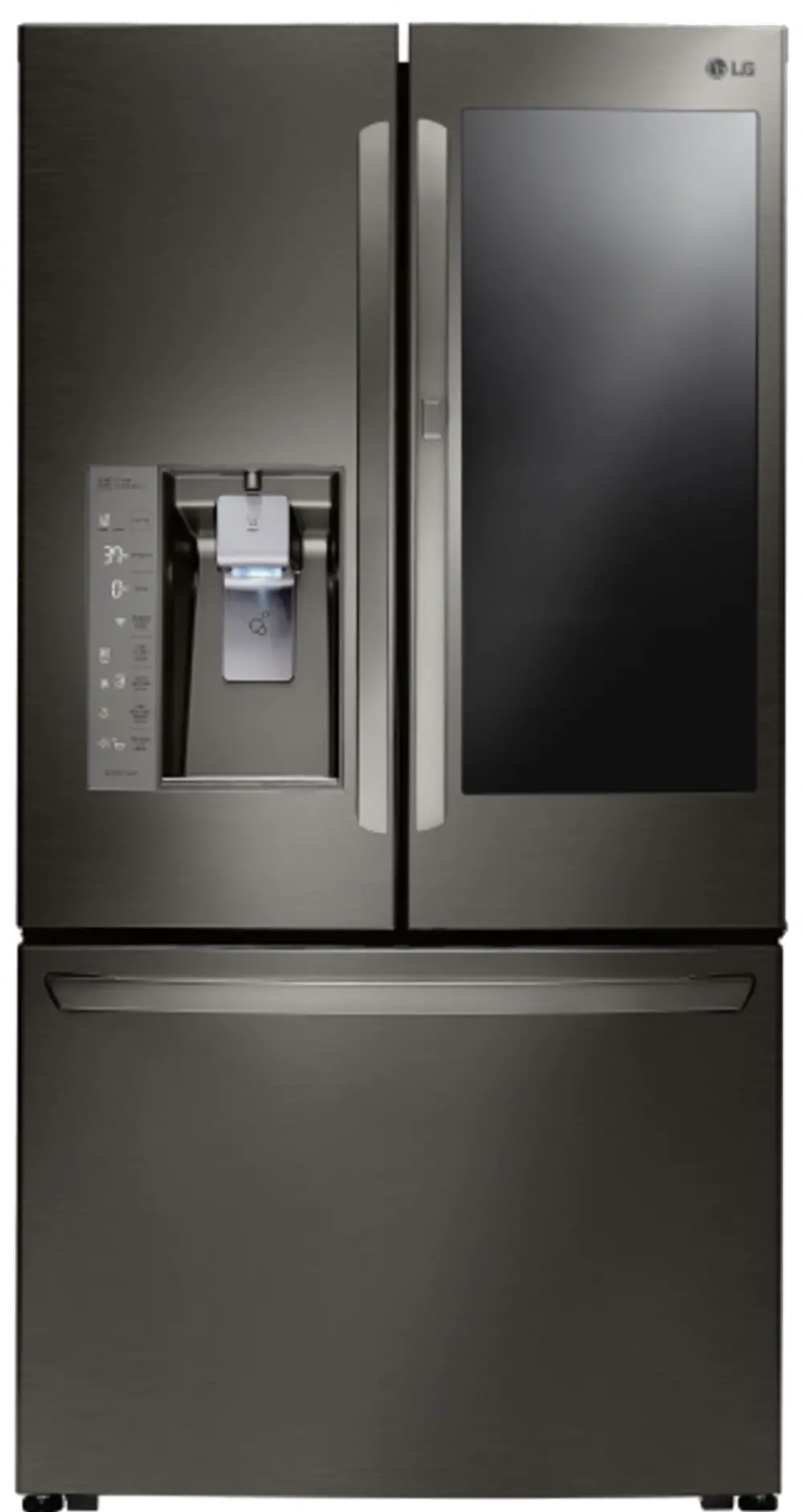 LFXS30796D LG 29.6 cu. ft. French Door-in-Door Smart Refrigerator with ColdSaver Panel - 36 Inch Black Stainless Steel-1