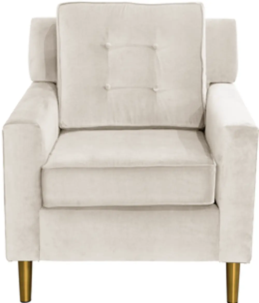 5505MTBRGLANTWHT Antique White Retro Arm Chair - Regal-1