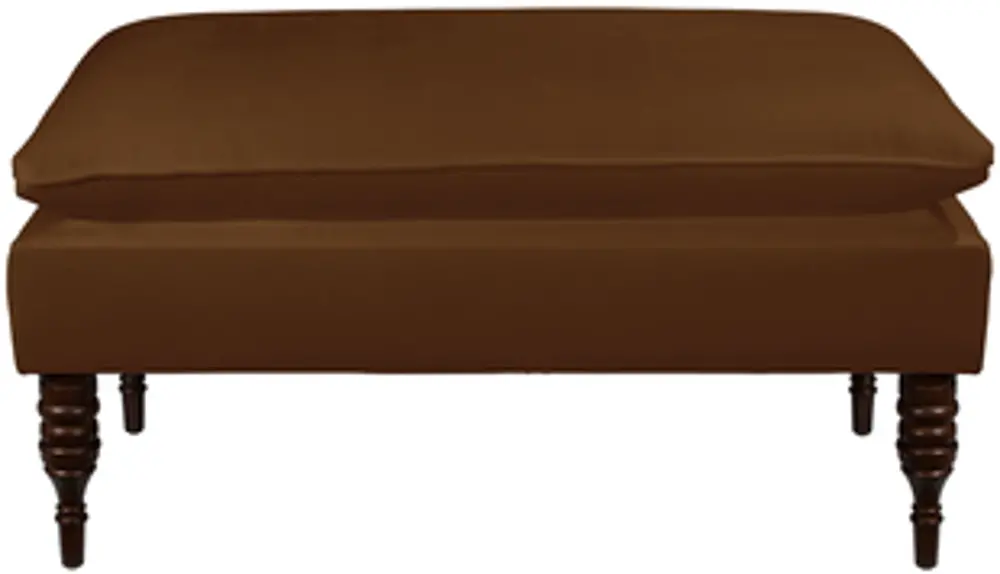 5125RGLCHC Regal Chocolate Pillow Top Bench -1