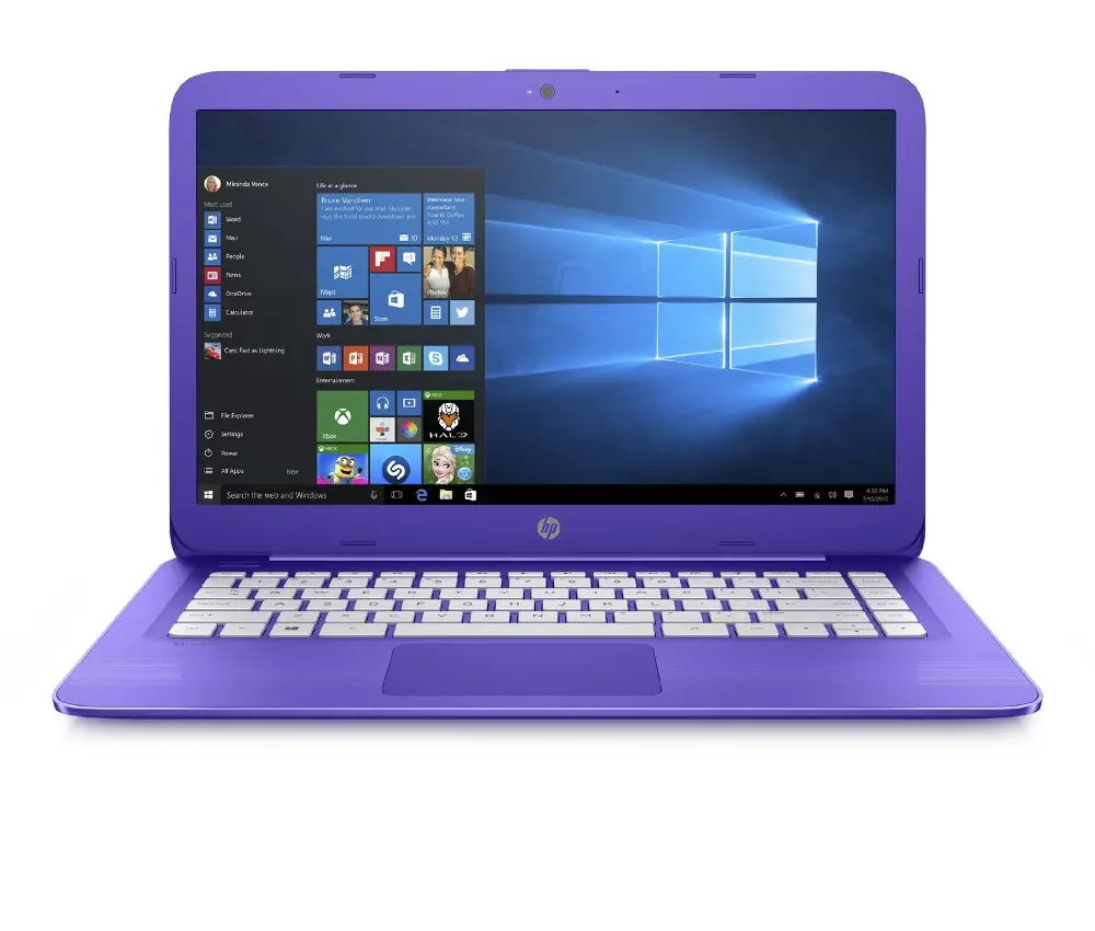 S14-AX020 HP Stream 14 Inch S14-AX020 Laptop - Violet Purple-1