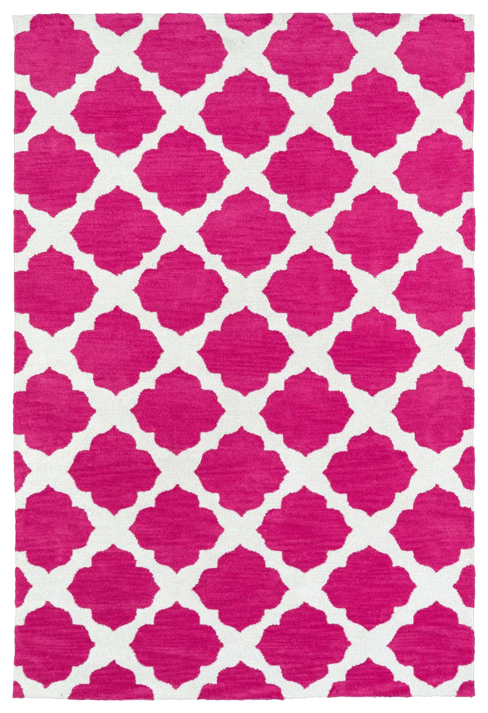 5 x 7 Medium Pink and Ivory Area Rug - Lily & Liam-1