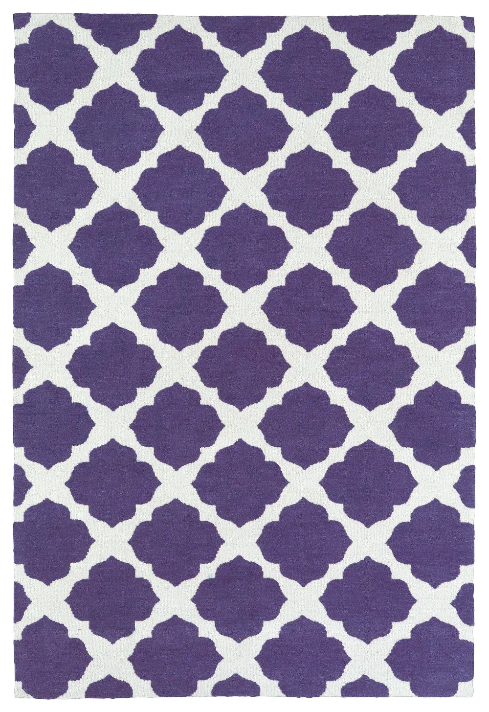 4 x 6 Small Purple and Ivory Area Rug - Lily & Liam-1