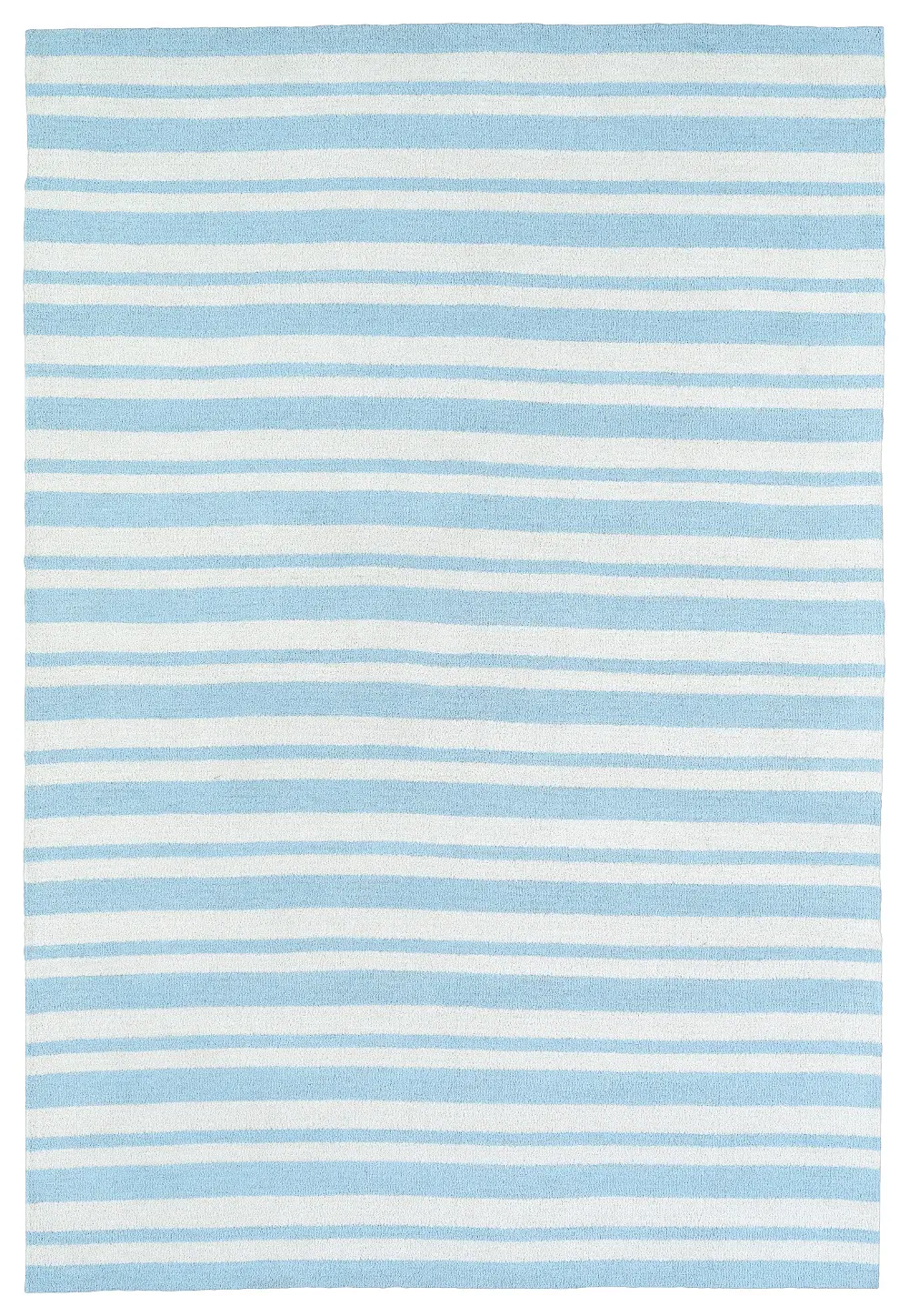 4 x 6 Small Striped Ivory and Blue Rug - Lily & Liam-1