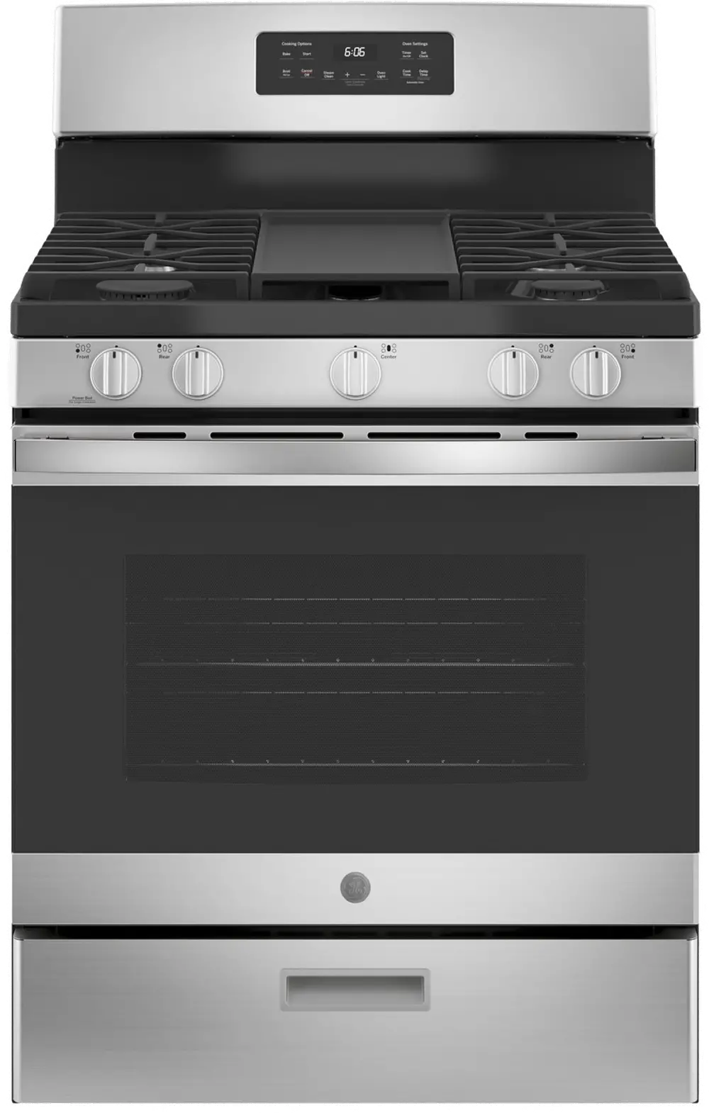 JGBS66REKSS GE 5 cu ft Gas Range - Stainless Steel-1