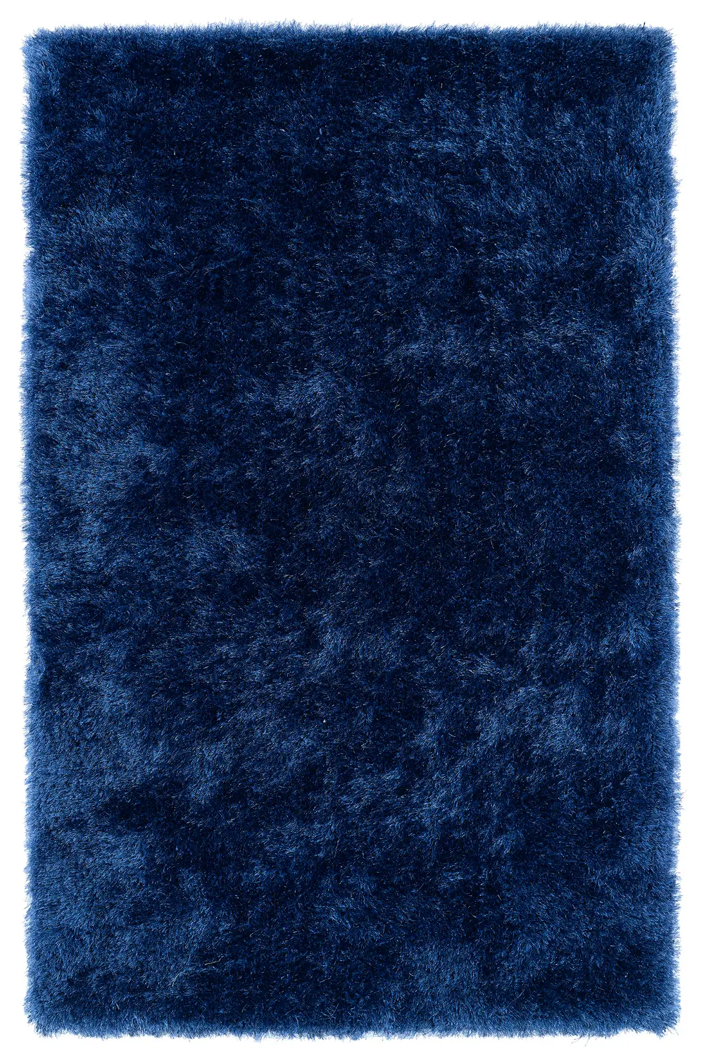 5 x 7 Medium Denim Blue Shag Rug - Posh-1