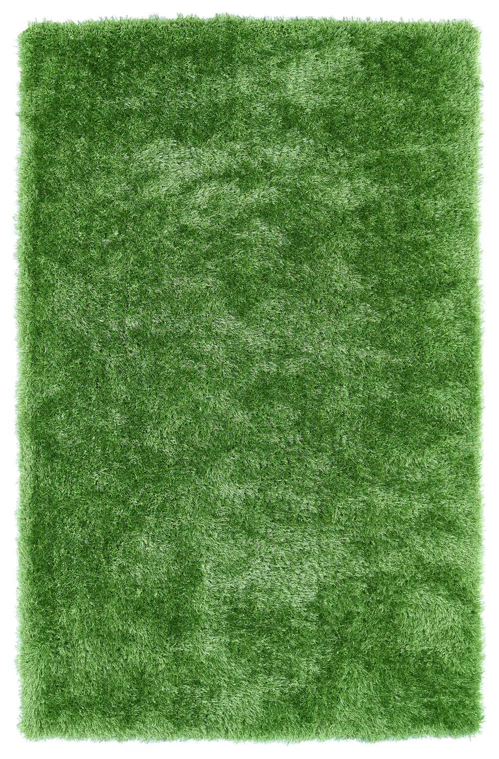 5 x 7 Medium Lime Green Shag Rug - Posh-1