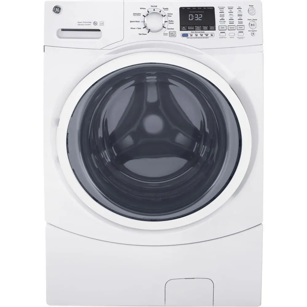 GFW450SSKWW GE 4.5 cu. ft. Front Load Washer - White-1