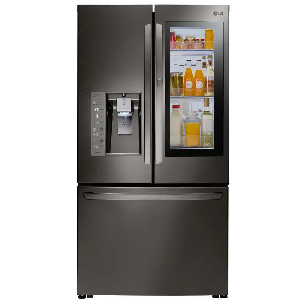 LFXC24796D LG Counter Depth French Door-in-Door Smart Refrigerator - 23.5 cu. ft., 36 inch Black Stainless Steel-1