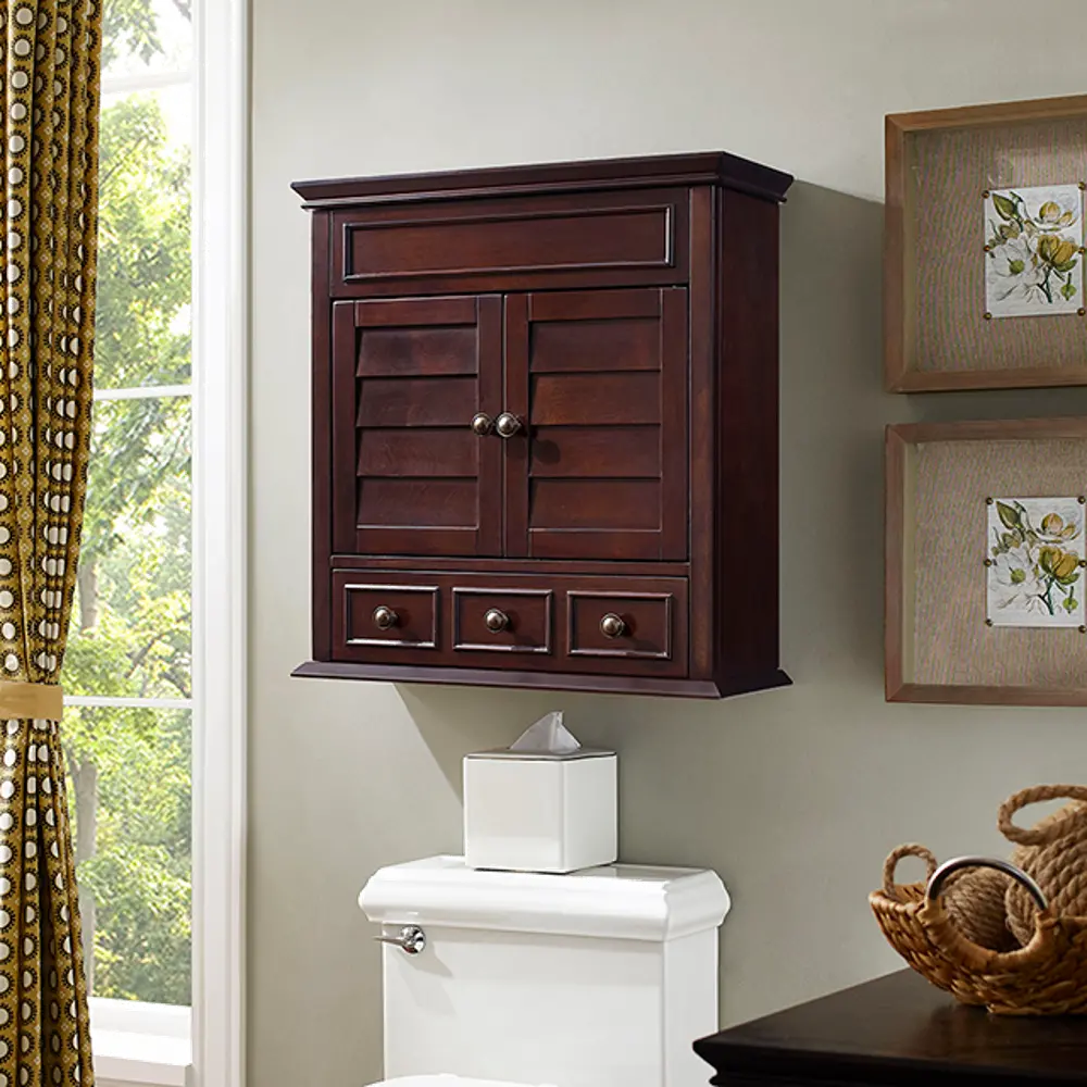 CF7004-ES Lydia Espresso Bathroom Wall Cabinet-1