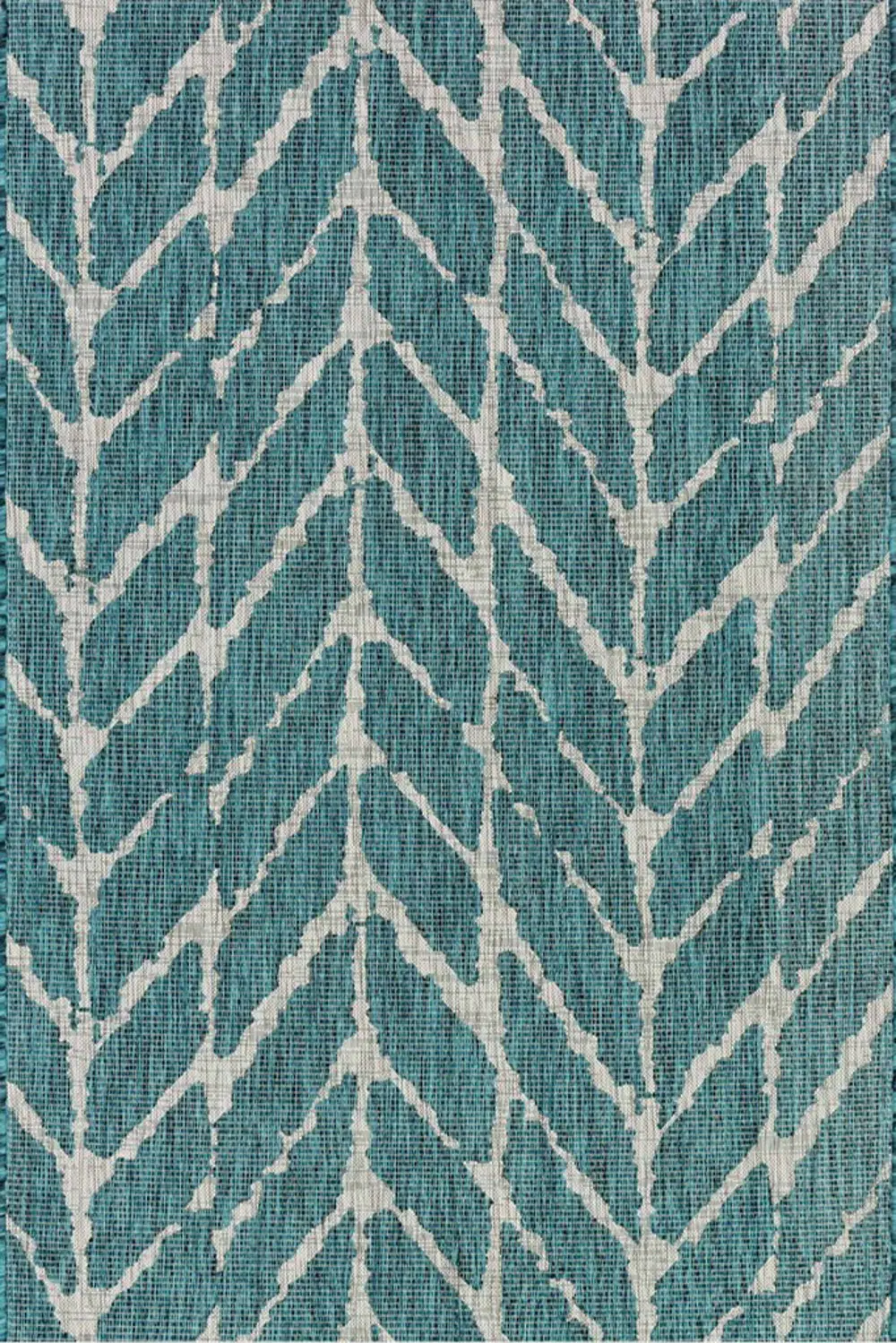 IE-02/5X8/ISLE Isle 5 x 8 Medium Teal and Gray Indoor-Outdoor Rug-1