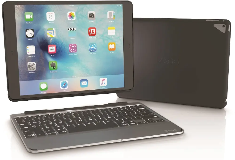 ID8ZF2-BB0 ZAGG Case, Hinged with Detachable Backlit Bluetooth Keyboard for iPad Pro 9.7 Inch-1