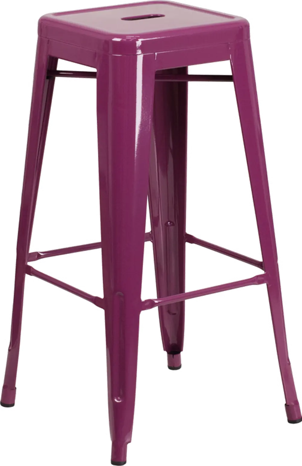 Purple Metal Stackable Bar Stool-1