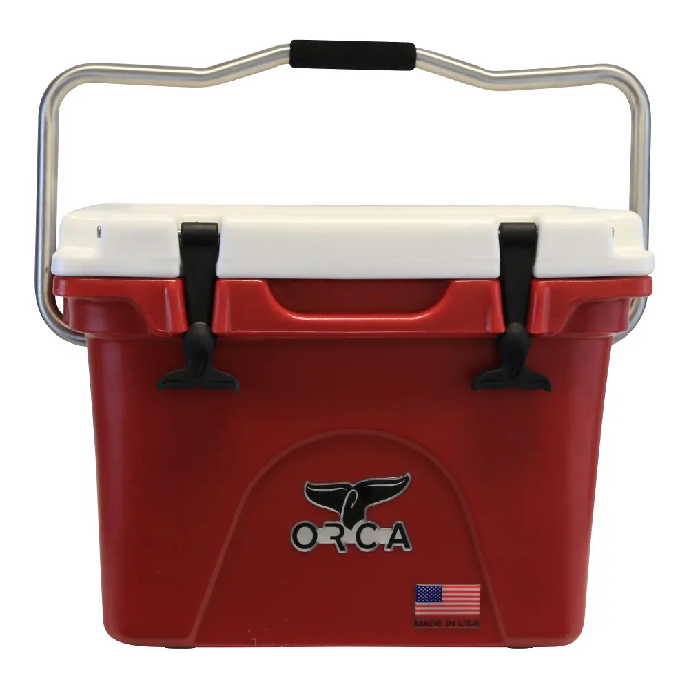 20 Quart ORCA Team Red and White Cooler-1