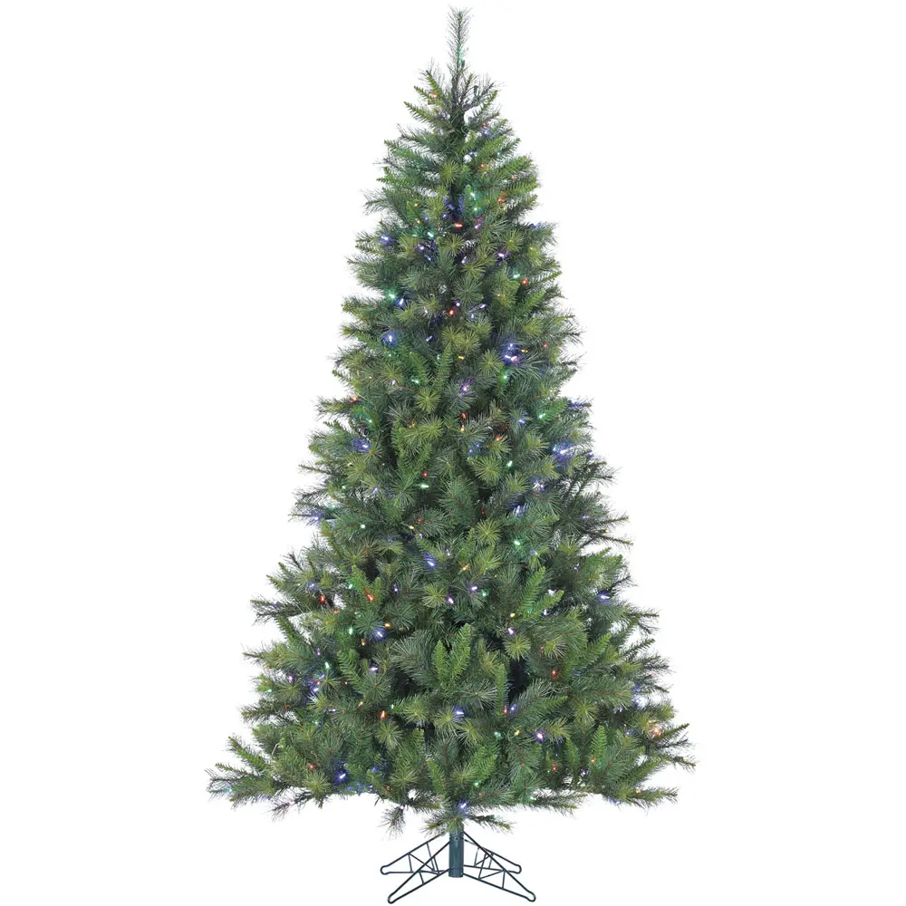FFCM065-6GR 6.5 Ft Canyon Pine Multi-Color LED Light Christmas Tree-1