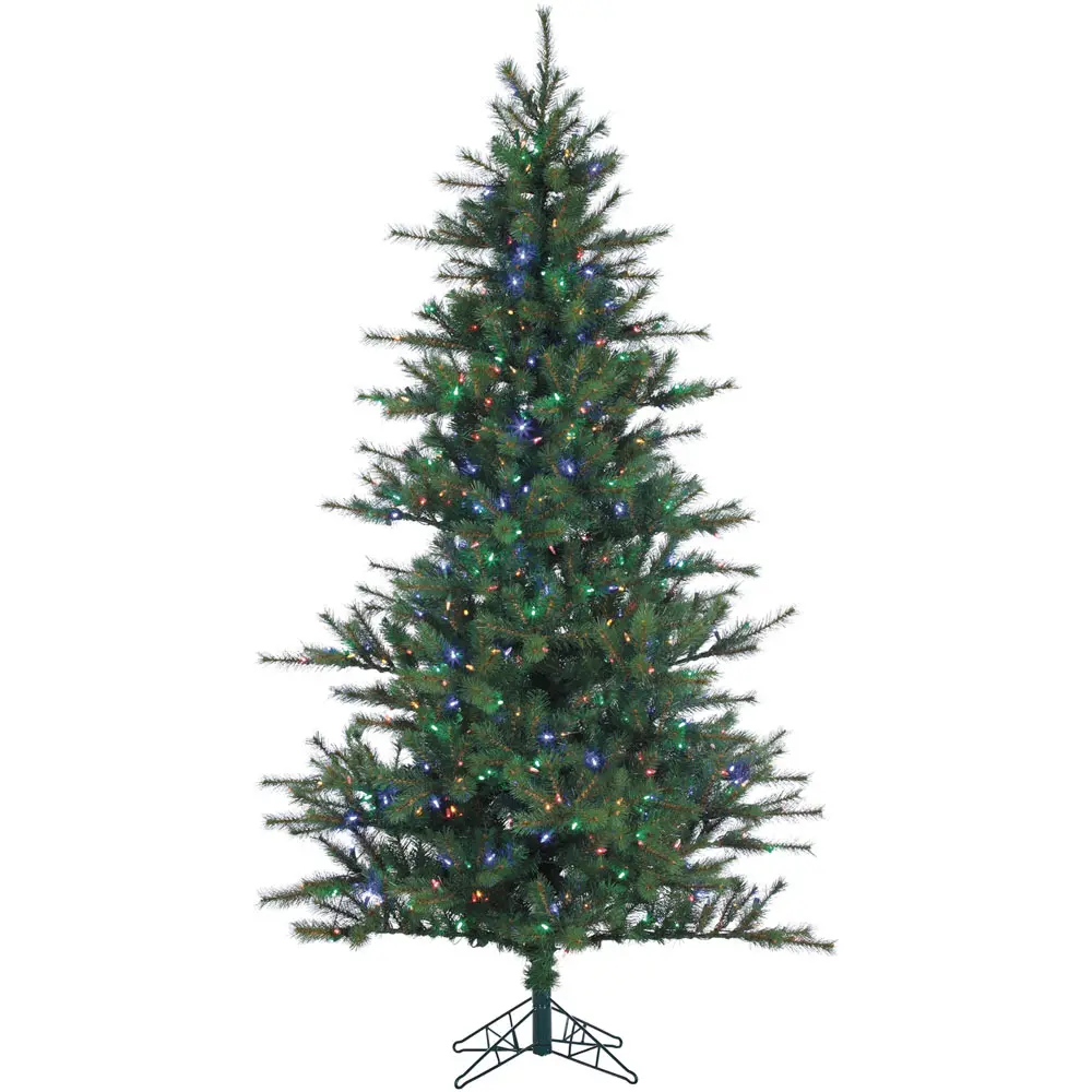 FFSP075-6GREZ 7 Ft Southern Peace Pine Mutli-Color LED Light Christmas Tree-1