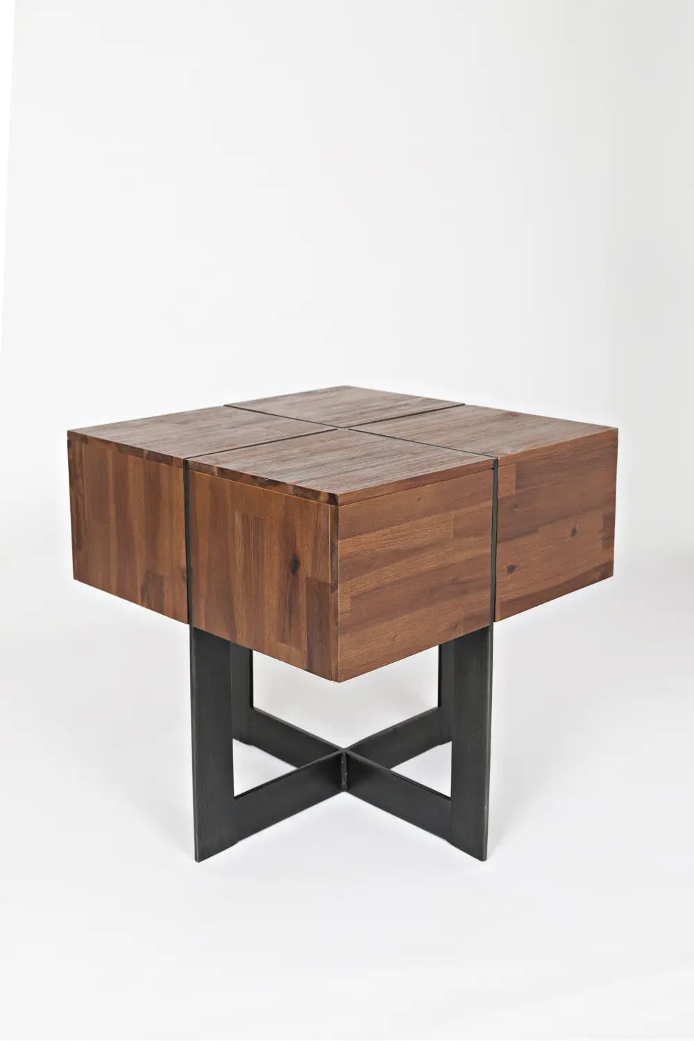 Floating Hickory Brown End Table - Studio16-1