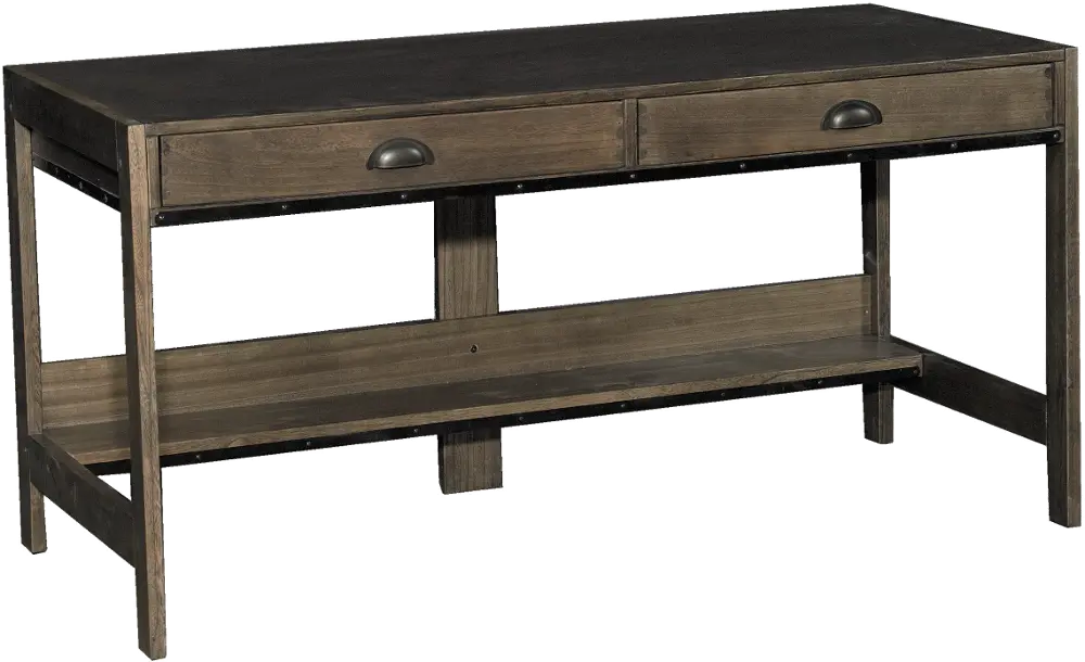 EB142HK Haiku Brown Modern Wood Desk - Urban Options-1