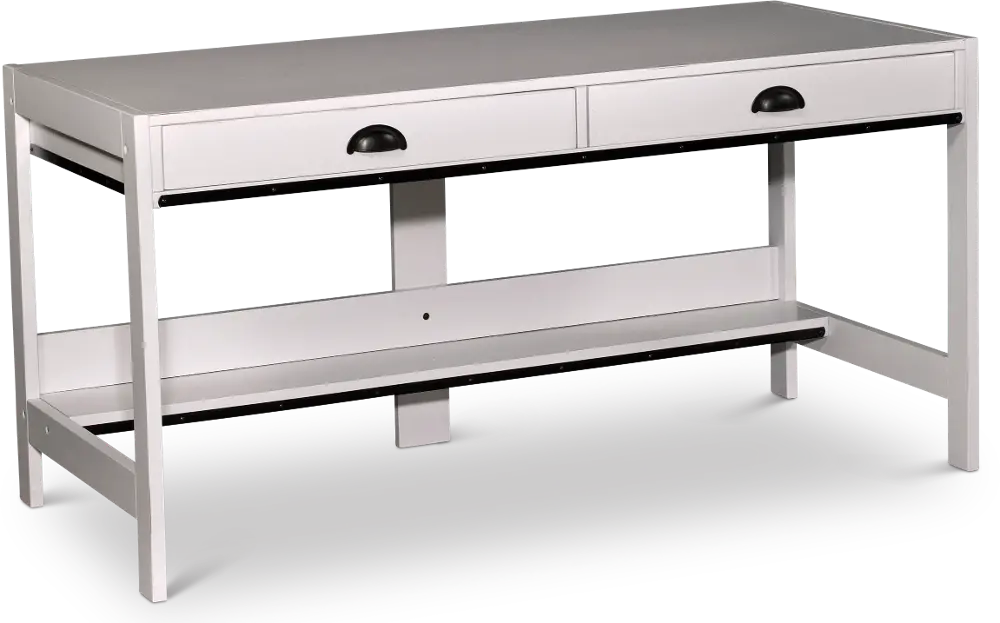EB142AW White Modern Wood Desk - Urban Options-1