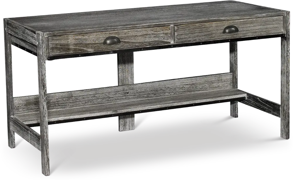 EB142BKW Modern Blackwash Wood Desk - Urban Options-1