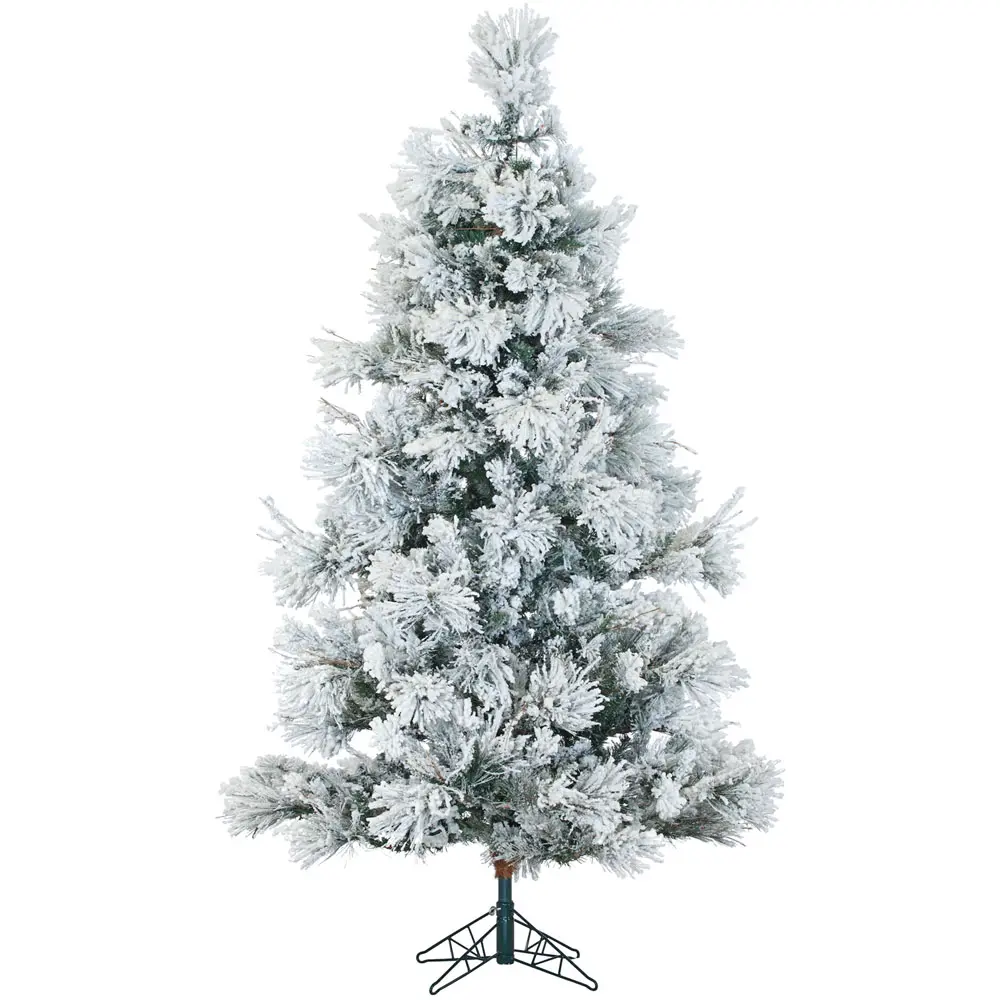 FFSN075-5SN 7.5 Ft Snowy Pine LED Light Christmas Tree-1