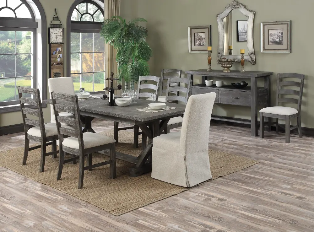 Paladin Charcoal 7 Piece Dining Room Set-1