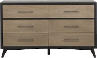 Contemporary Gray and Black Dresser - Raku | RC Willey Furniture Store