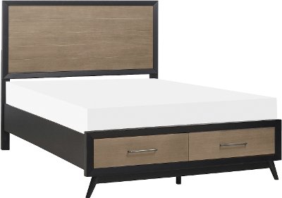 Contemporary Gray And Black Queen Storage Bed Raku Rc Willey Black Queen Storage Bed Raku Rc Willey, Black King Storage Bed Frame