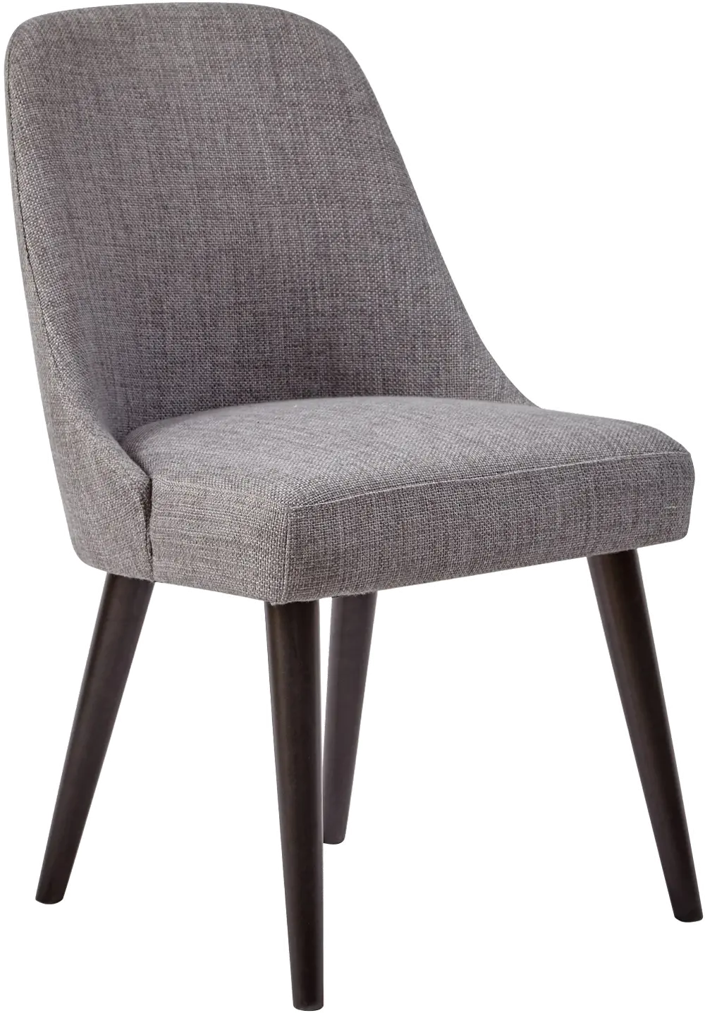 Gray Wash Upholstered Dining Chair - American Retrospective-1