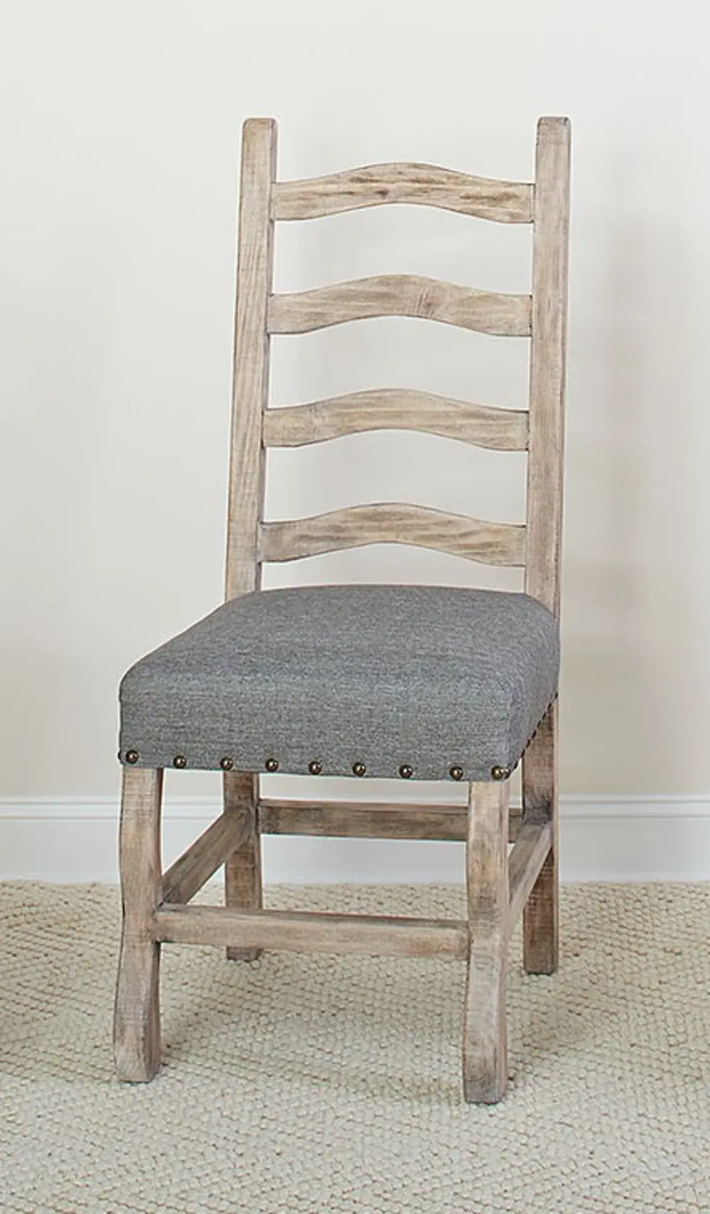 Barn Wash and Gray Ladder Back Dining Chair - Willow Creek-1