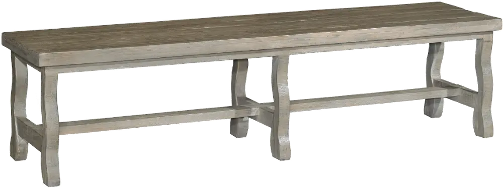 Barn Washed Dining Bench - Willow Creek Collection-1