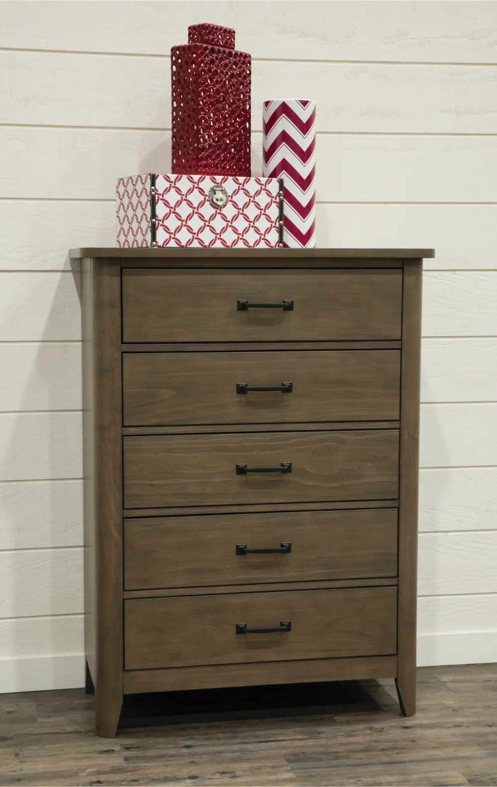 Contemporary Brown Chest of Drawers - Cottonwood Creek-1