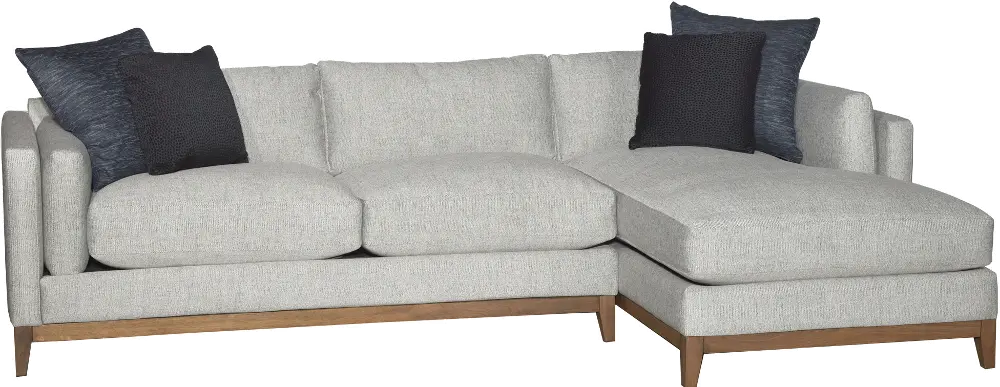 2PC/347/STONE/OPT1 Kelsey Gray 2 Piece Sectional Sofa with RAF Chaise-1
