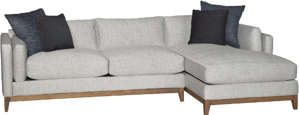 Jonathan Louis Fabric On Furniture Rc Willey Stone 2 Piece Sectional Sofa With Raf Chaise Kelsey