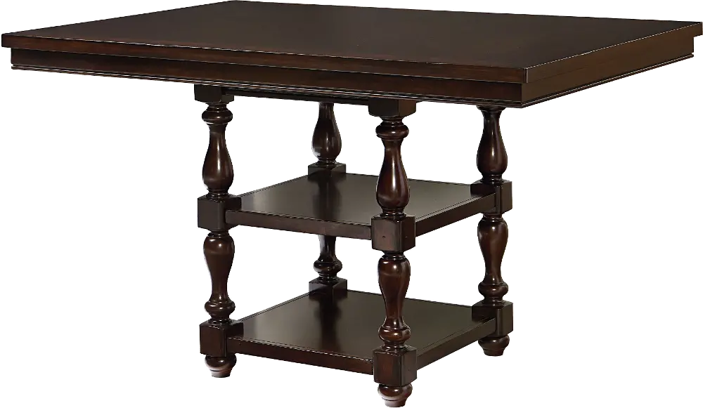 Brown Counter Height Dining Table - McGregor Collection-1