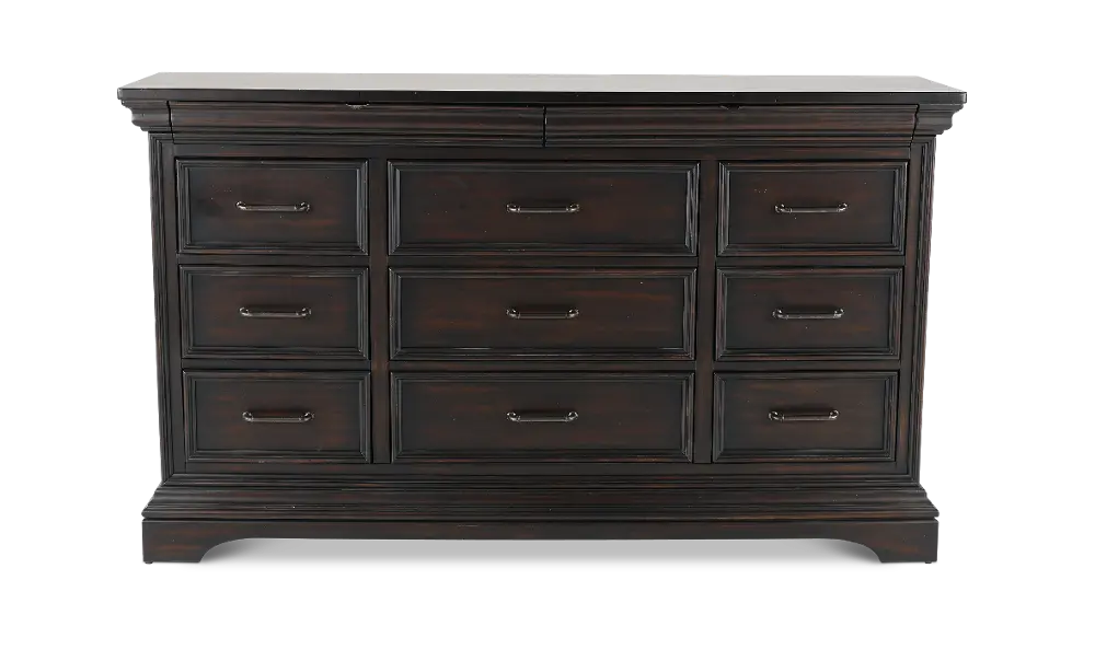 Caldwell Dark Brown Dresser-1