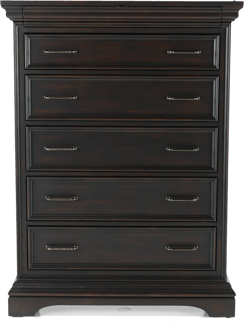 Caldwell Dark Brown Chest of Drawers-1