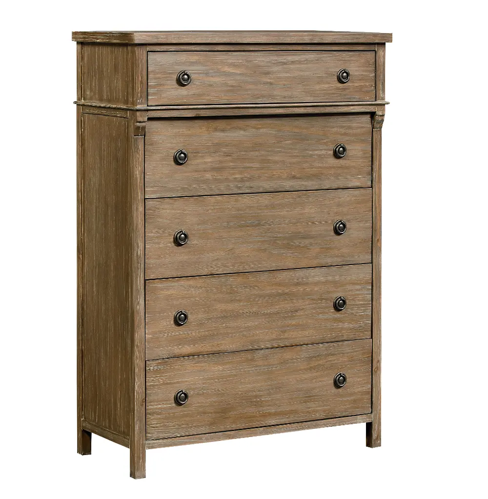 Rustic Casual Toffee Brown Chest of Drawers - Savannah -1