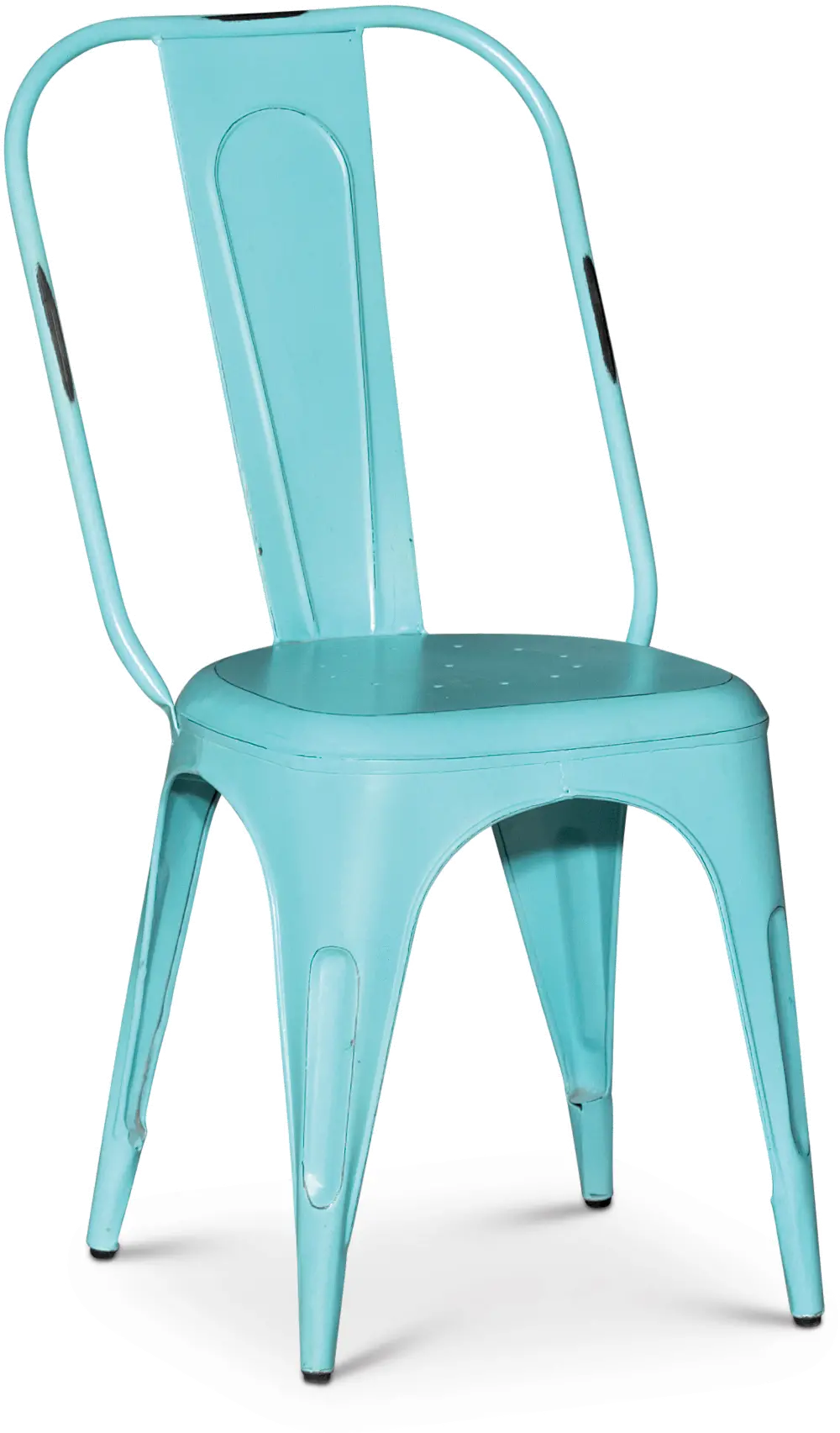 Turquoise Blue Dining Chair - Iron-1