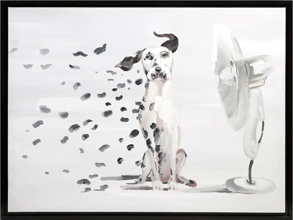 Pongo Spots Cute Dog Wall Oil Painting Art Work-1