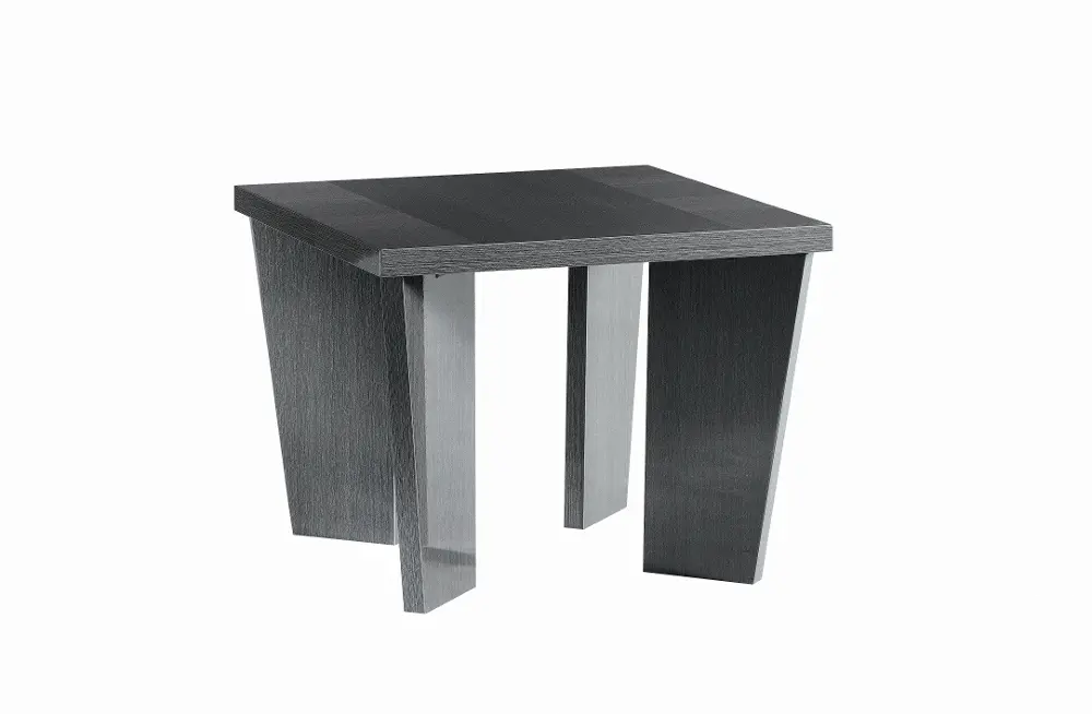 Modern Smokey Gray End Table - Versilia-1