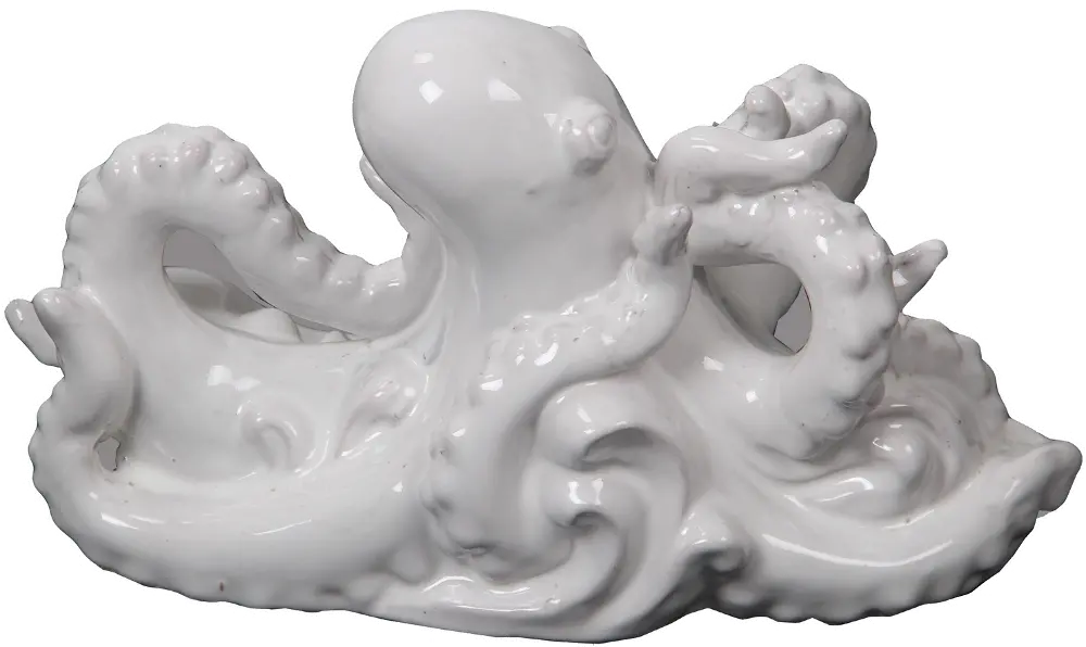 White Ceramic Octopus-1