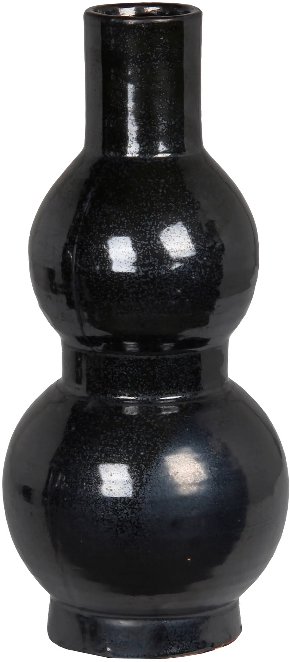 15 Inch Black Ceramic Vase-1